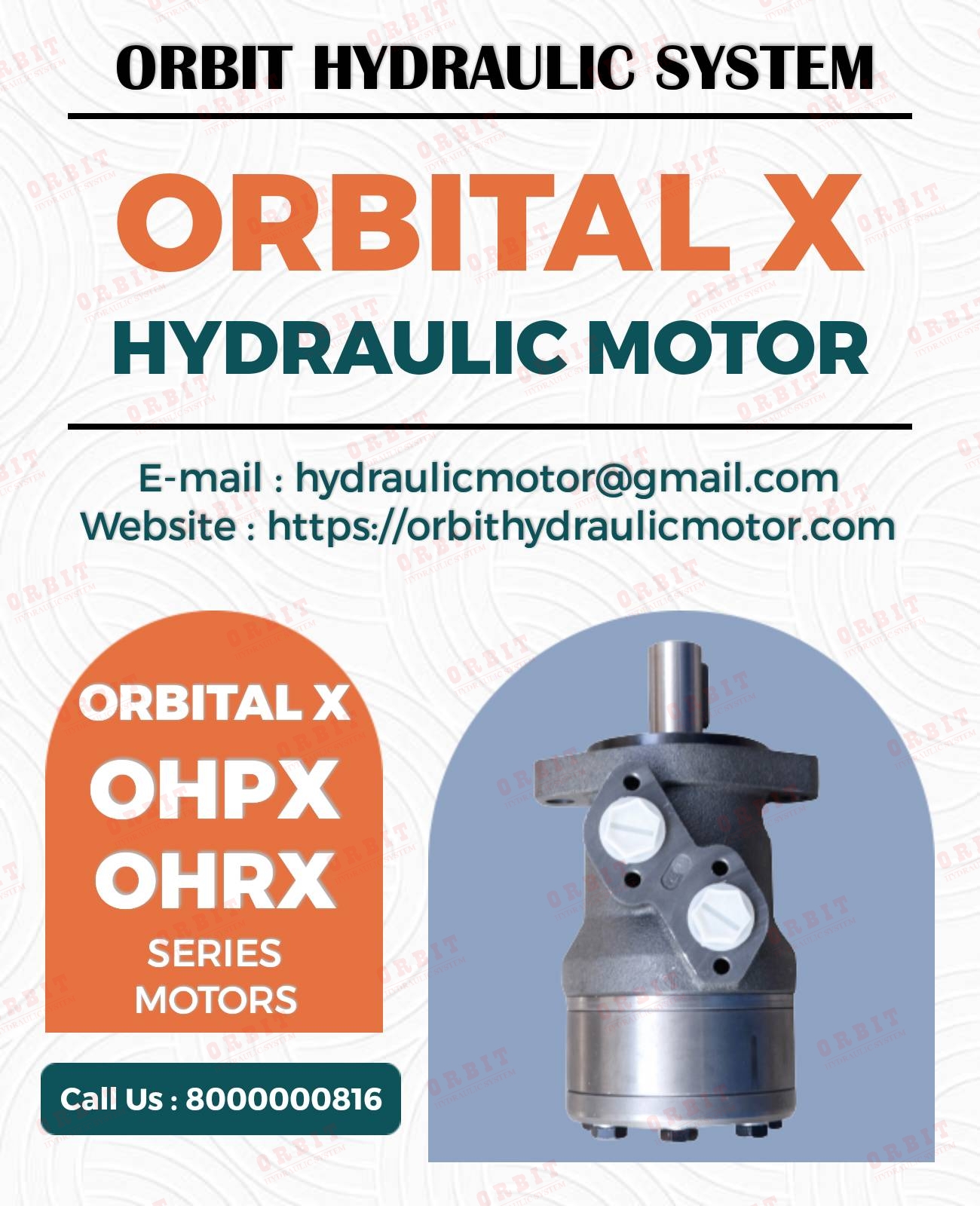 OMRX- 400 83063017 White Hydraulic Motor